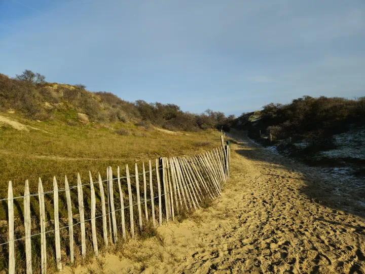 Oostnieuwkerke duinen wandeling in de koude (België)